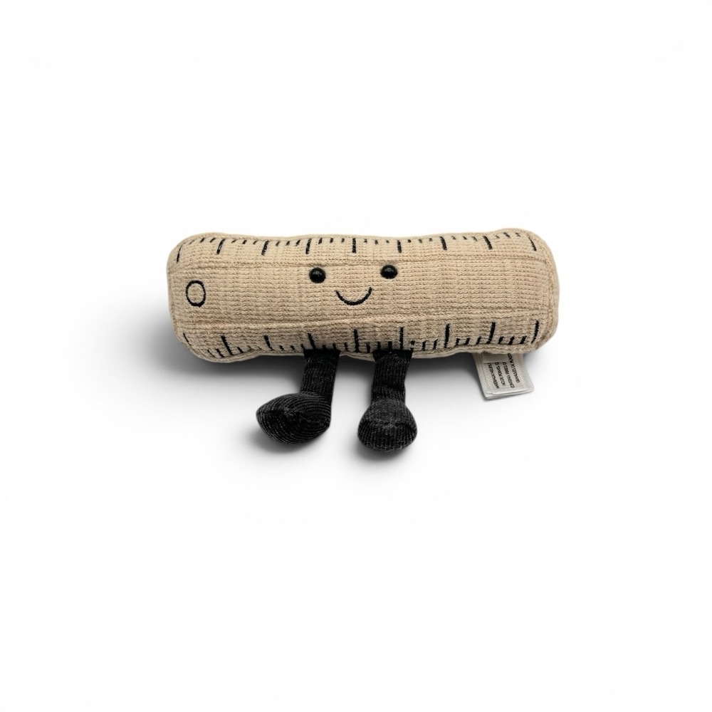 Retired Jellycat Amuseables Ruler Plush Teacher School Desk Toy 7 Inch
